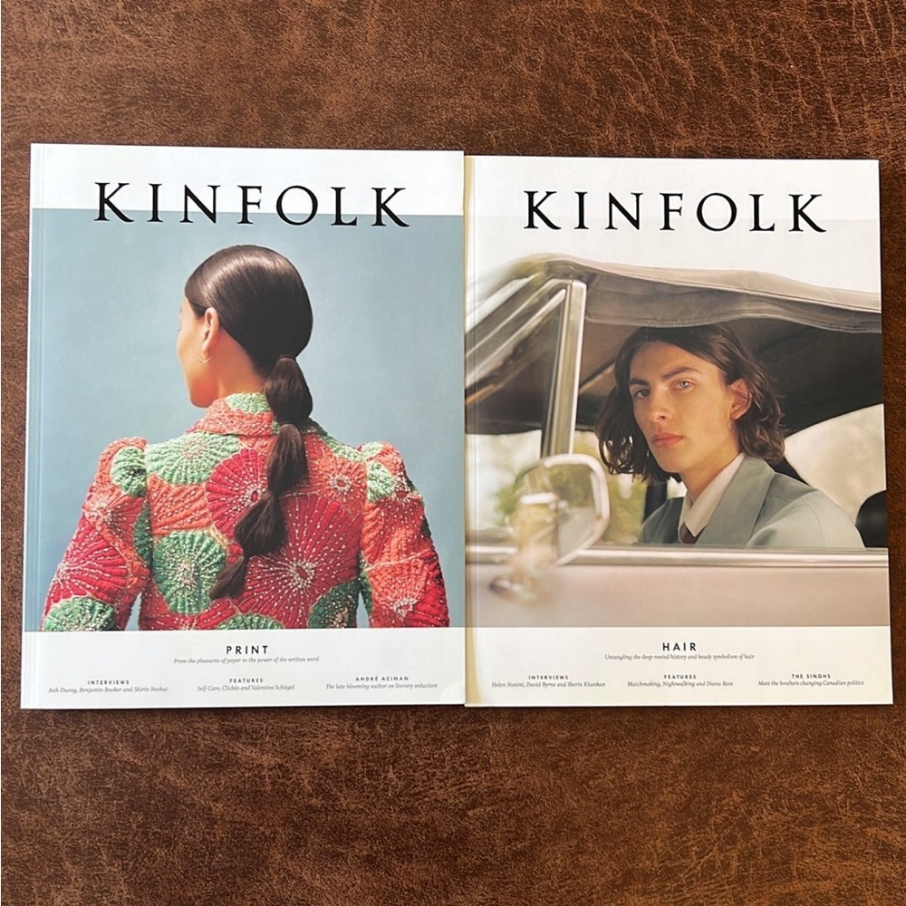 Kinfolk Magazine Set: vol 28 & 29 (Hair and Print issues)